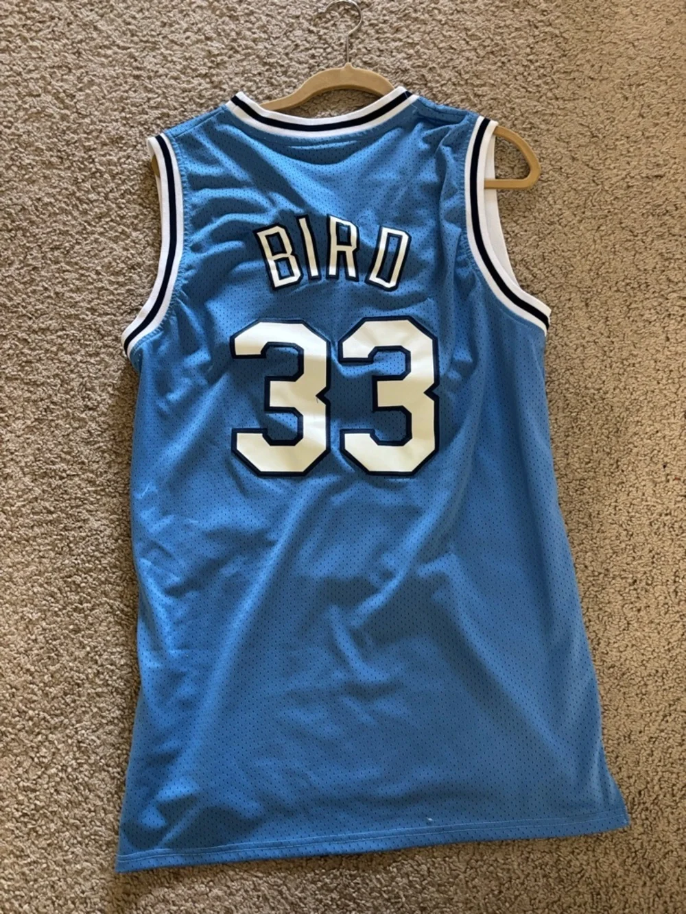 Nike Sky Blue Indiana State #33 Basketball Jersey